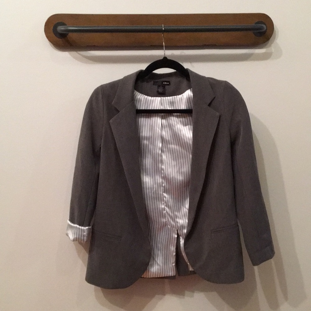 Grey Aqua Blazer